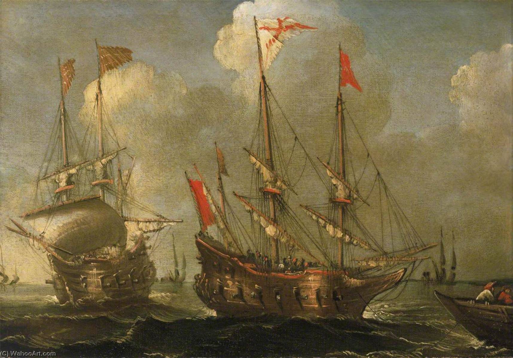 Spanish Ships At Anchor — Лоренцо А Кастро