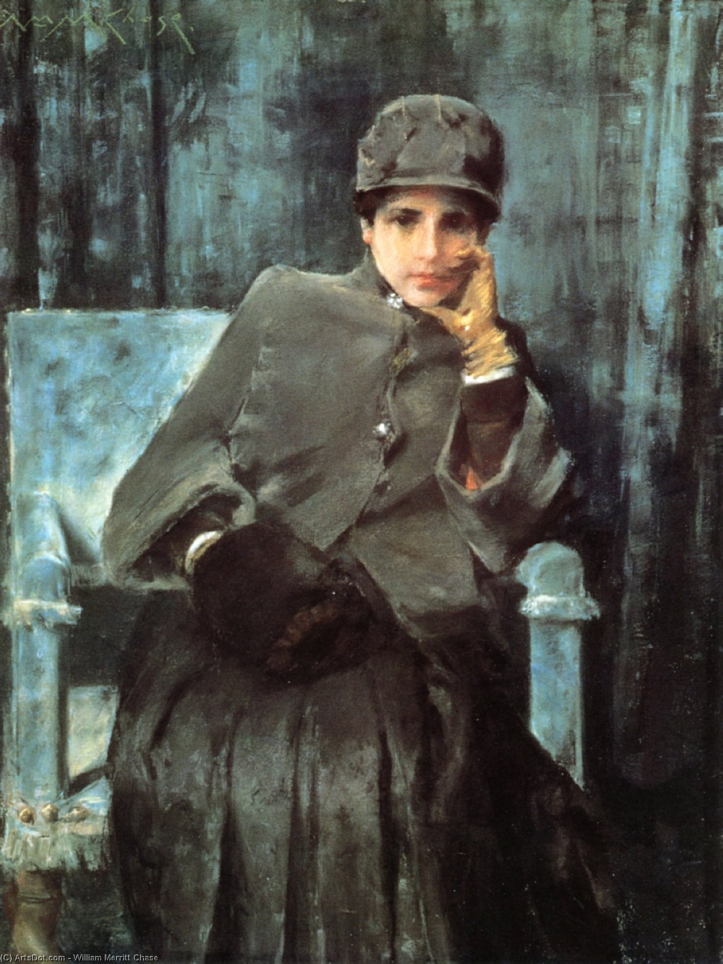 Meditation (aka Portrait Of The Artist's Wife) — William Merritt Chase