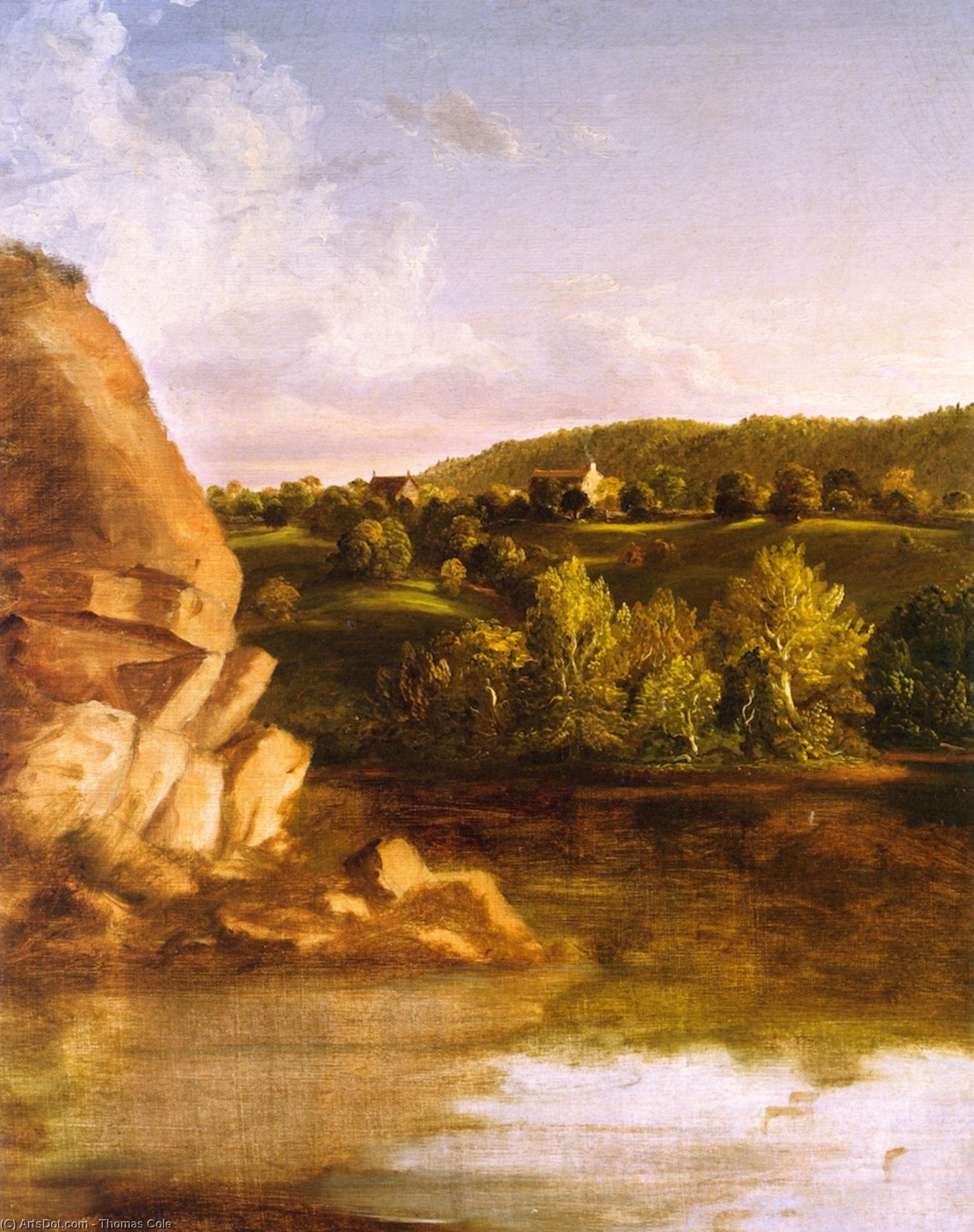 On Catskill Creek (unfinished.) — Томас Коул