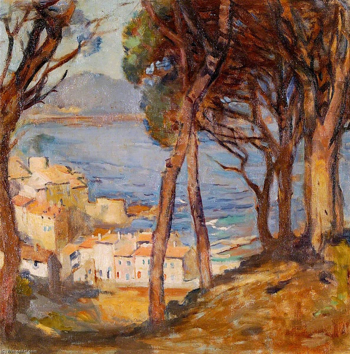Sea View From A Hill, South Of France — Rose Mead
