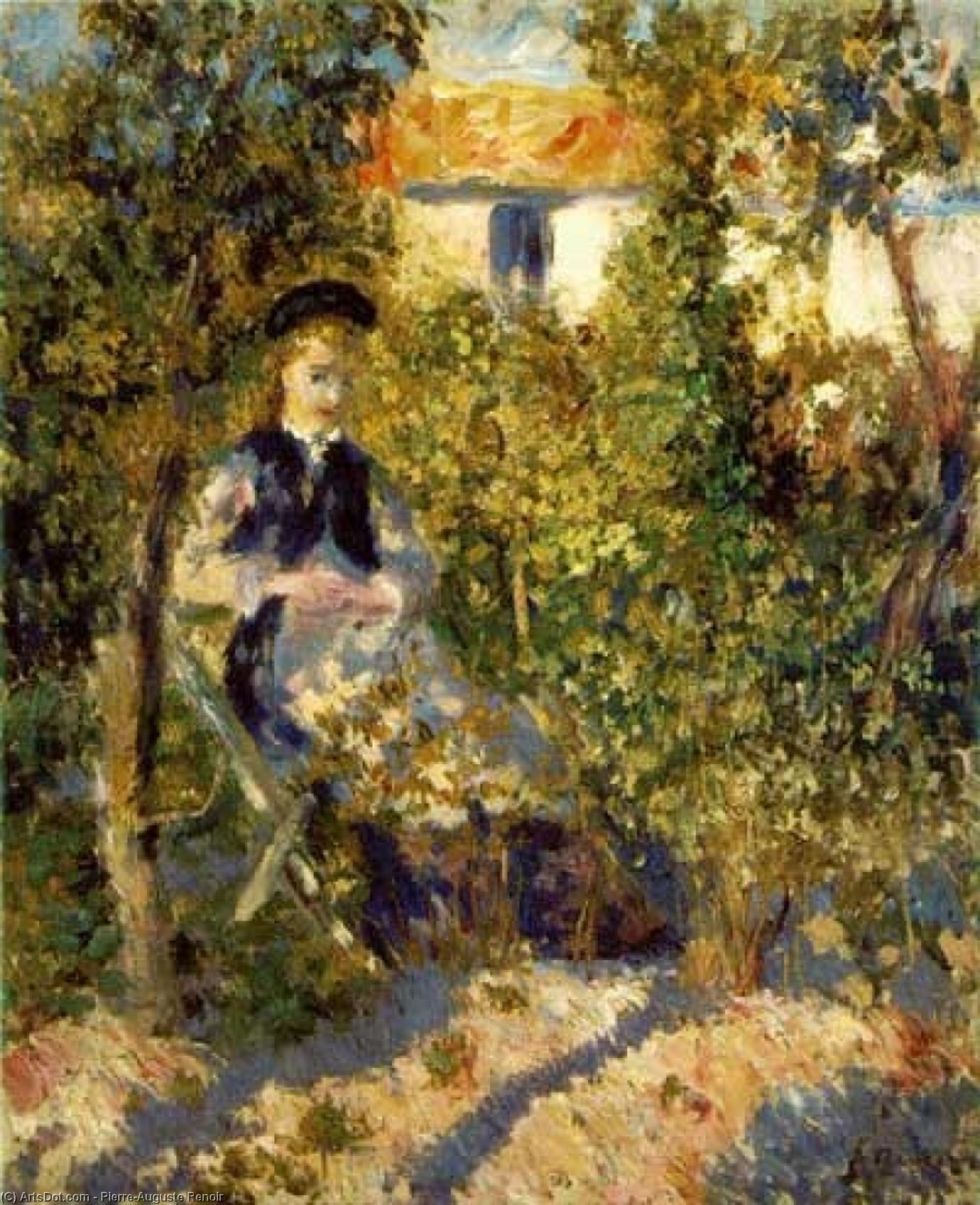 Nini In The Garden, Philadelphia Museum Of A — Pierre-auguste Renoir