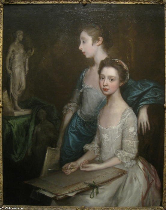 Portrait Of The Artist's Daughters — Thomas Gainsborough