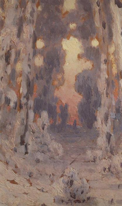 Sunspots On Frost. Sunset In The Forest — Arkhip Ivanovich Kuindzhi