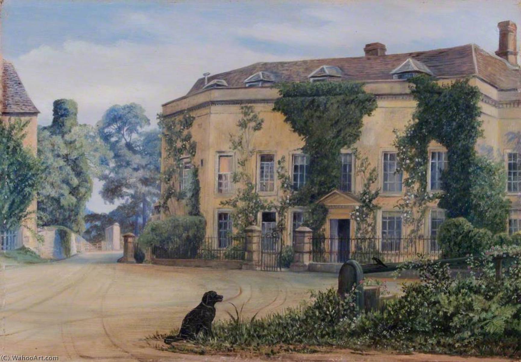 Vista De La Casa En Alderley — Marianne North