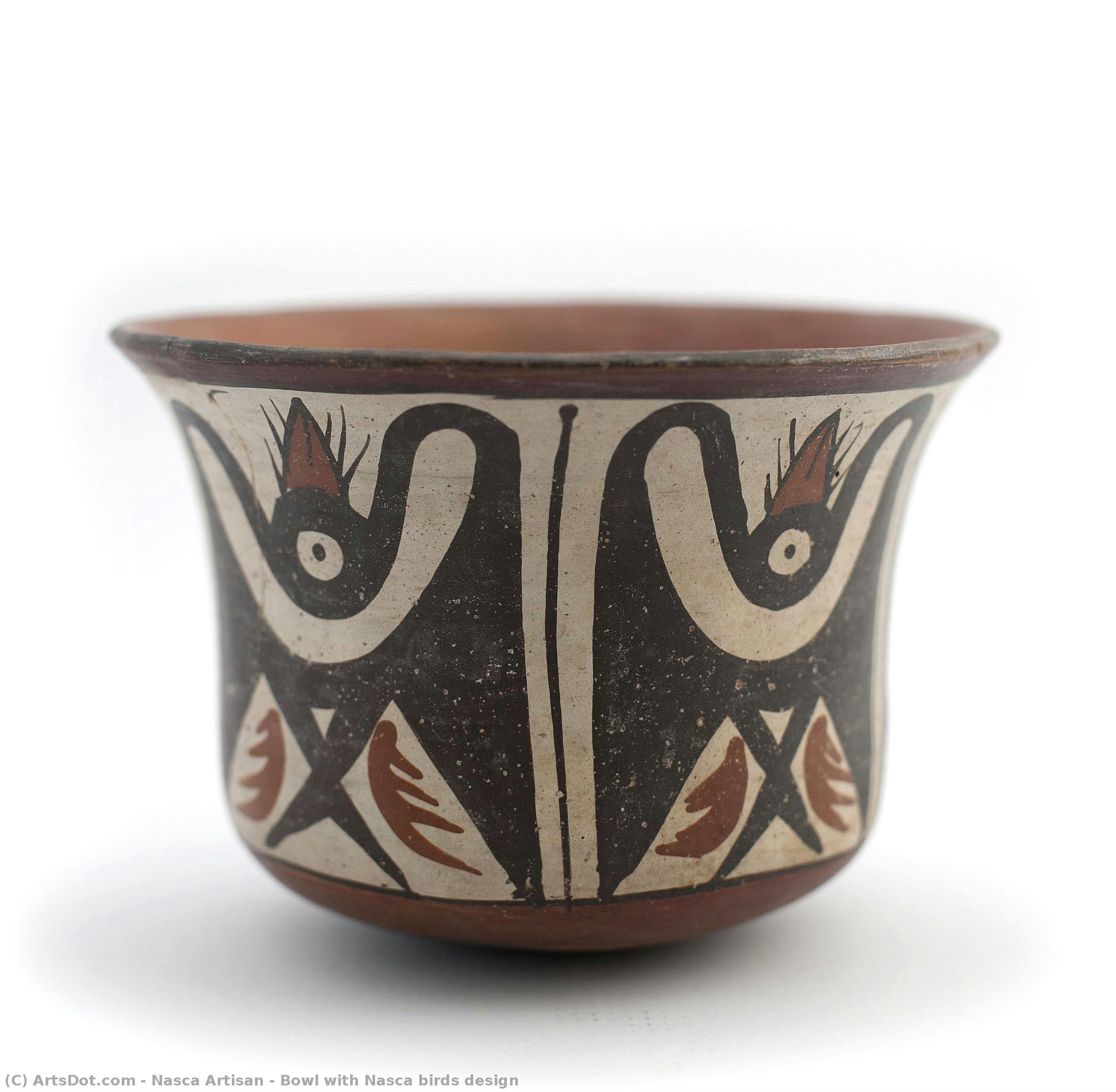 Bowl With Nasca Birds Design — Nasca Artisan