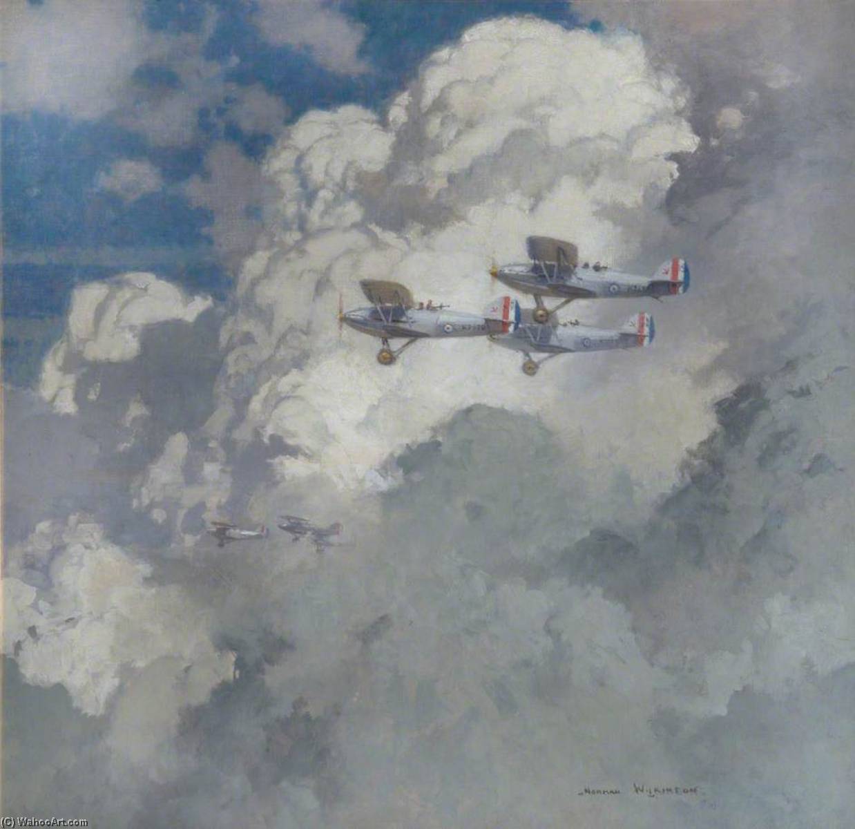 Hawker Harts Of 601 Squadron — Norman Wilkinson