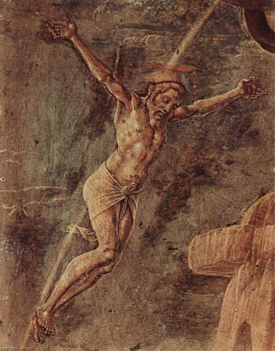 Deutsch Gekreuzigter Christus Italiano Cristo Crocifisso — Cosmè Tura
