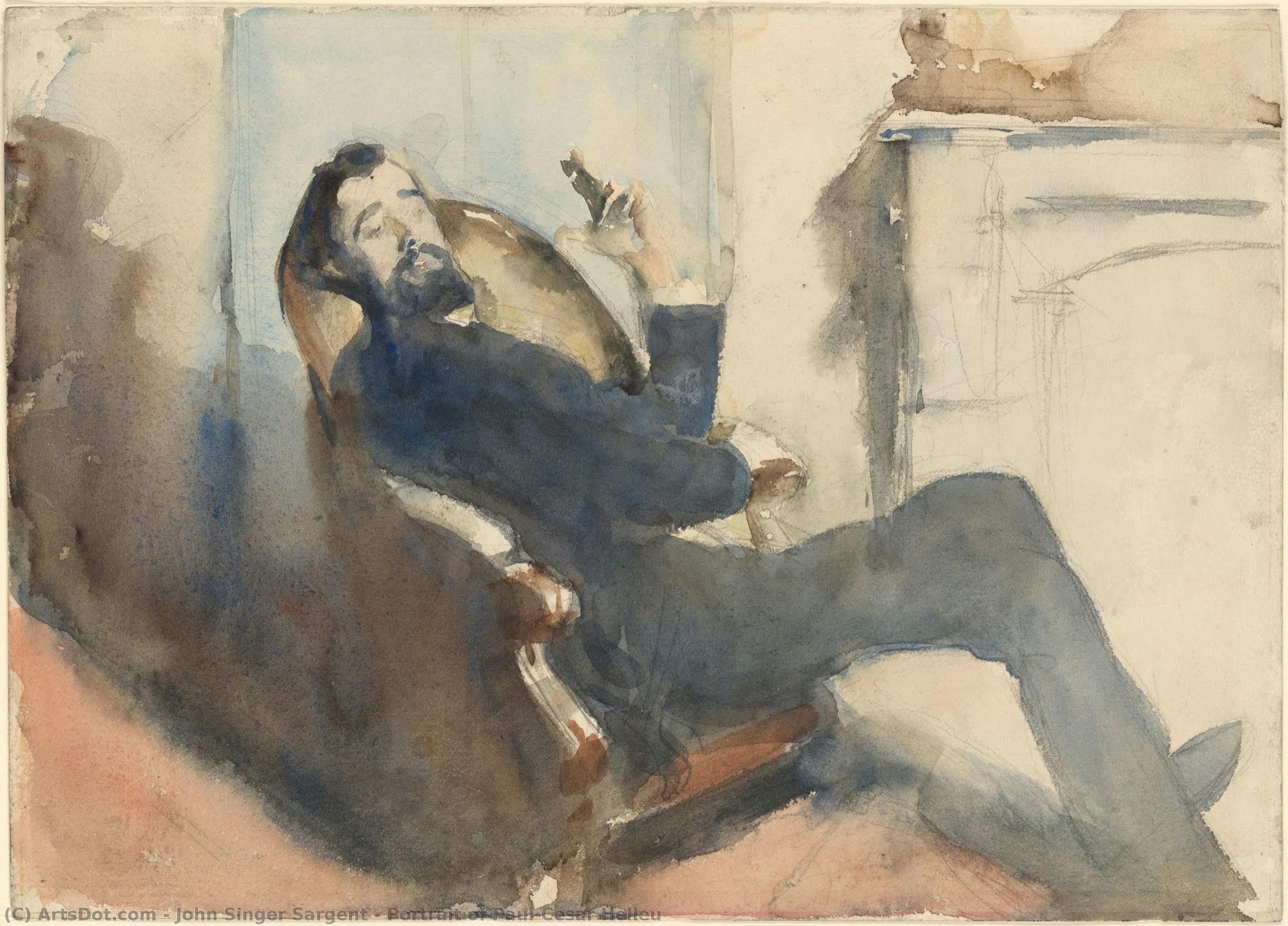 Portrait Of Paul-césar Helleu — John Singer Sargent