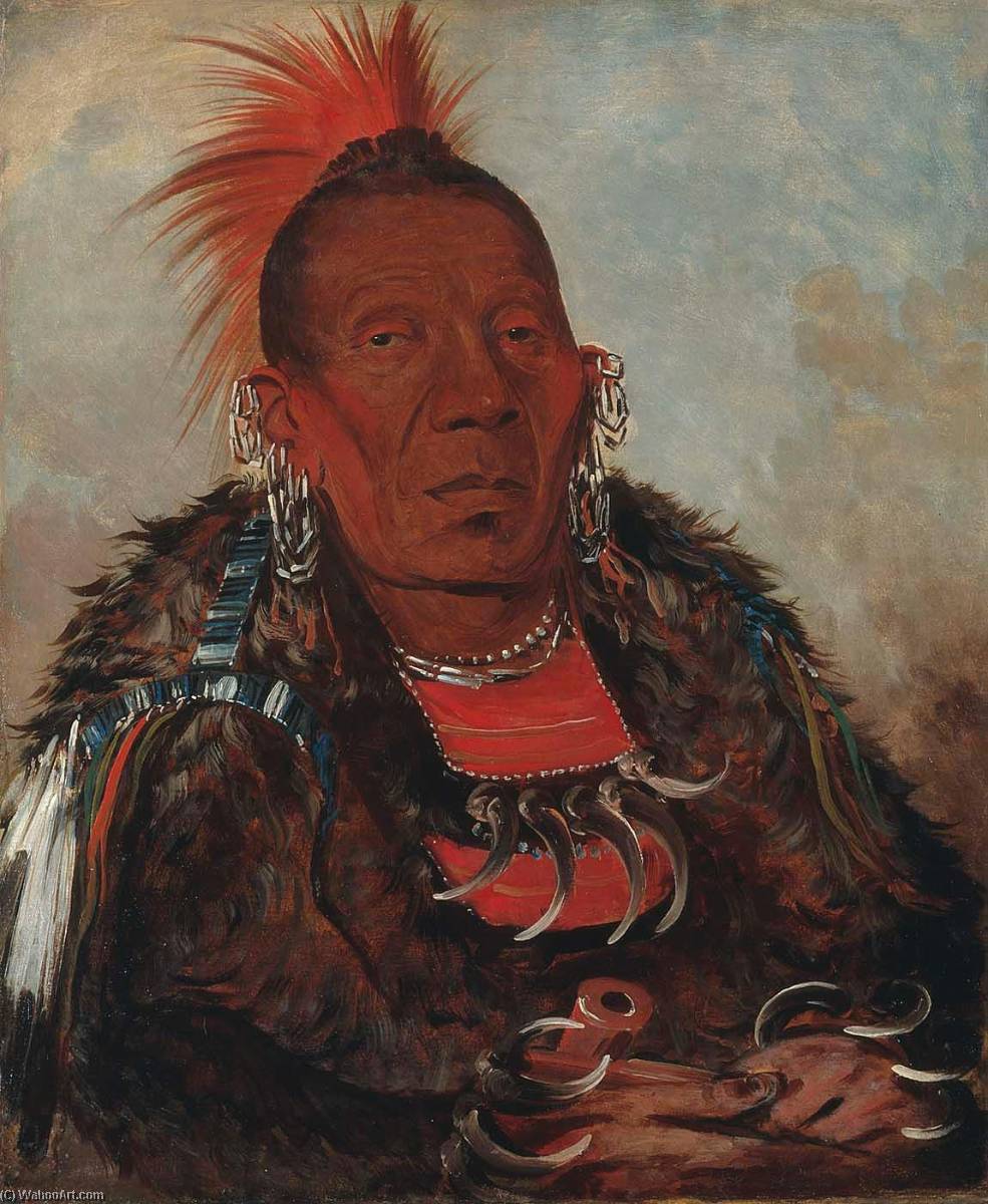 Wah Ro Née Sah, The Surrounder, Chief Of The Tribe — George Catlin