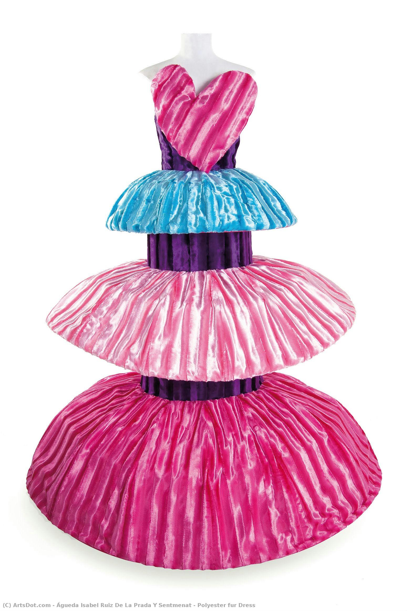Polyester Fur Dress — Águeda Isabel Ruiz De La Prada Y Sentmenat