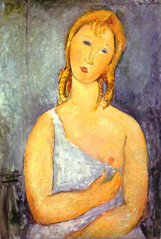 Girl In A White Chemise — Amedeo Clemente Modigliani