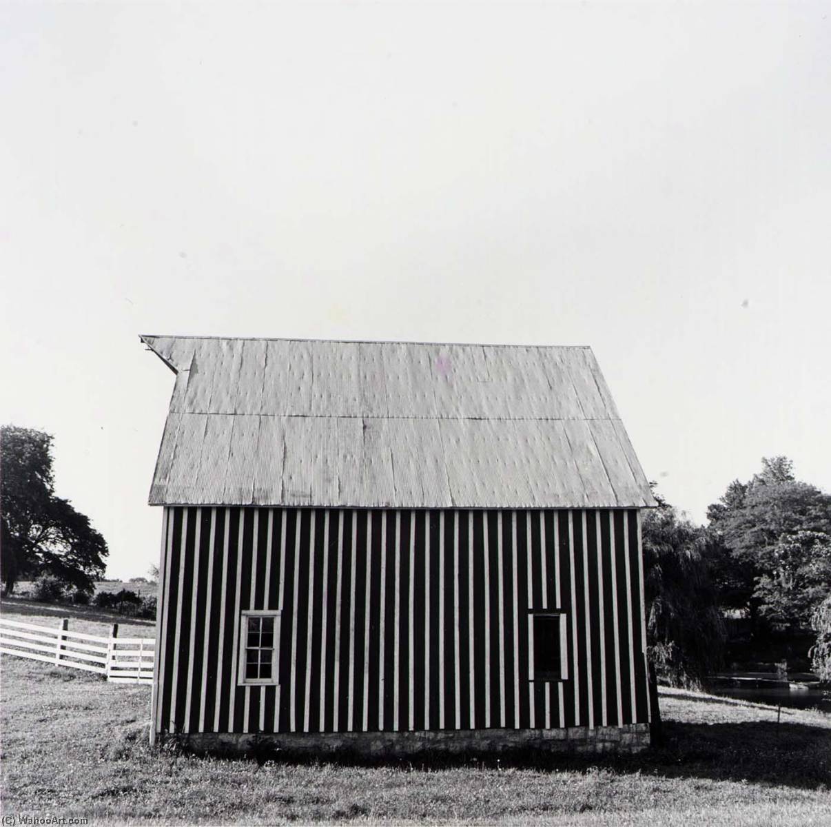 Barn, Leavenworth County, From The Kansas Documentary Survey Project — Larry W Schwarm