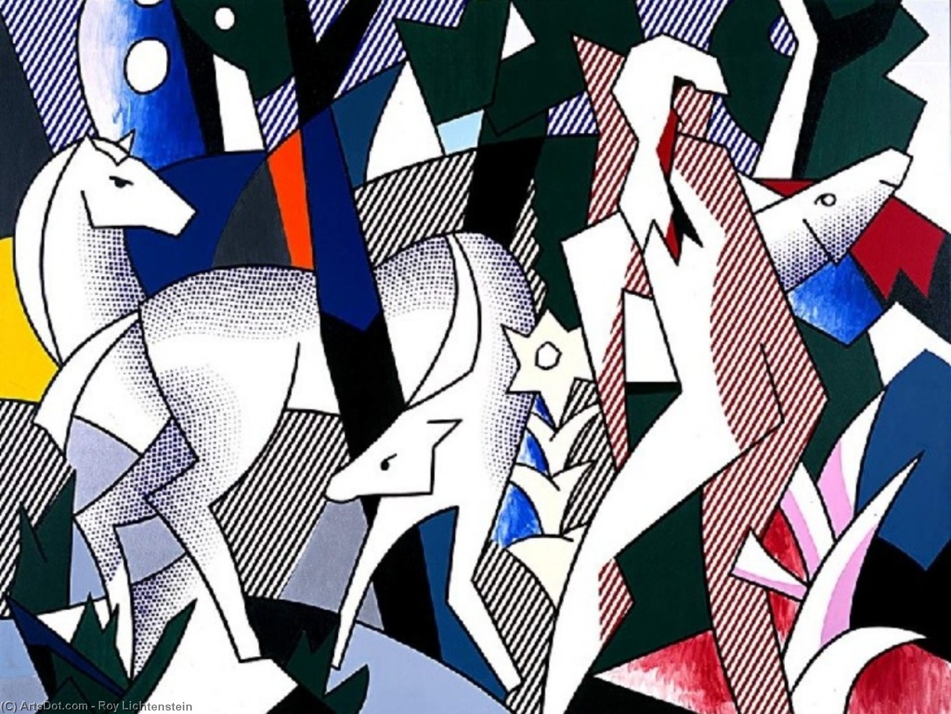 Forest Scene — Roy Lichtenstein