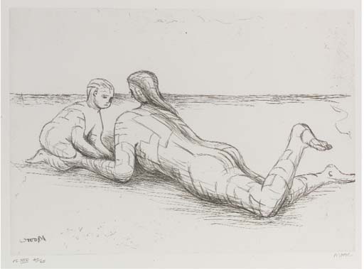 Plate Xix, From Mother And Child — Henry Moore