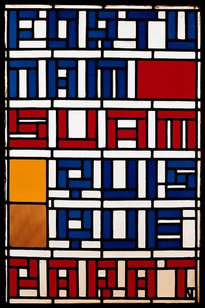 Stained Glass Window. Leaded Glass. — Teo Van Doesburg