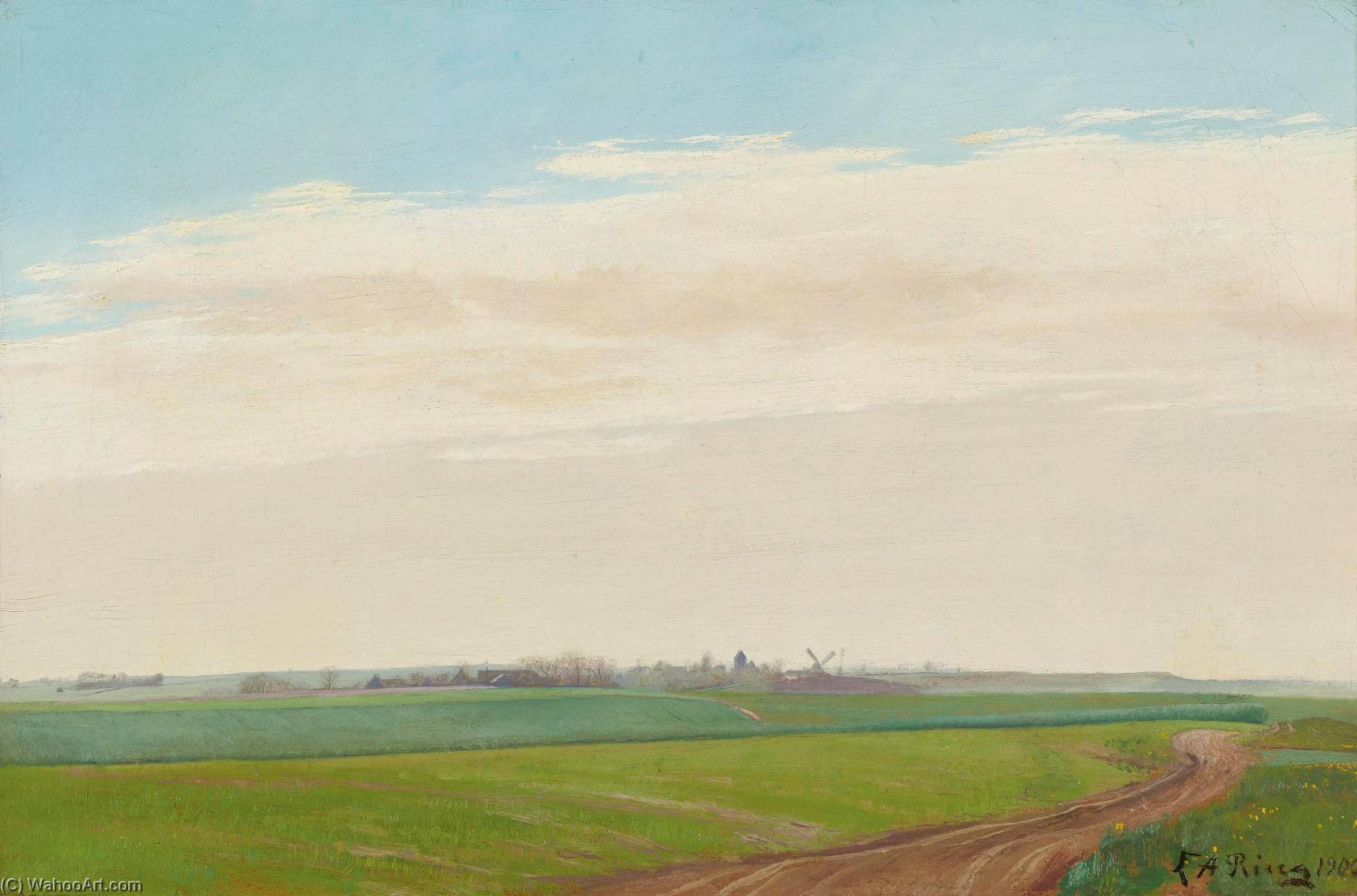 Sommerlandskab, Baldersbrønde (summer Landscape, Baldersbronde) — Laurits Andersen Ring