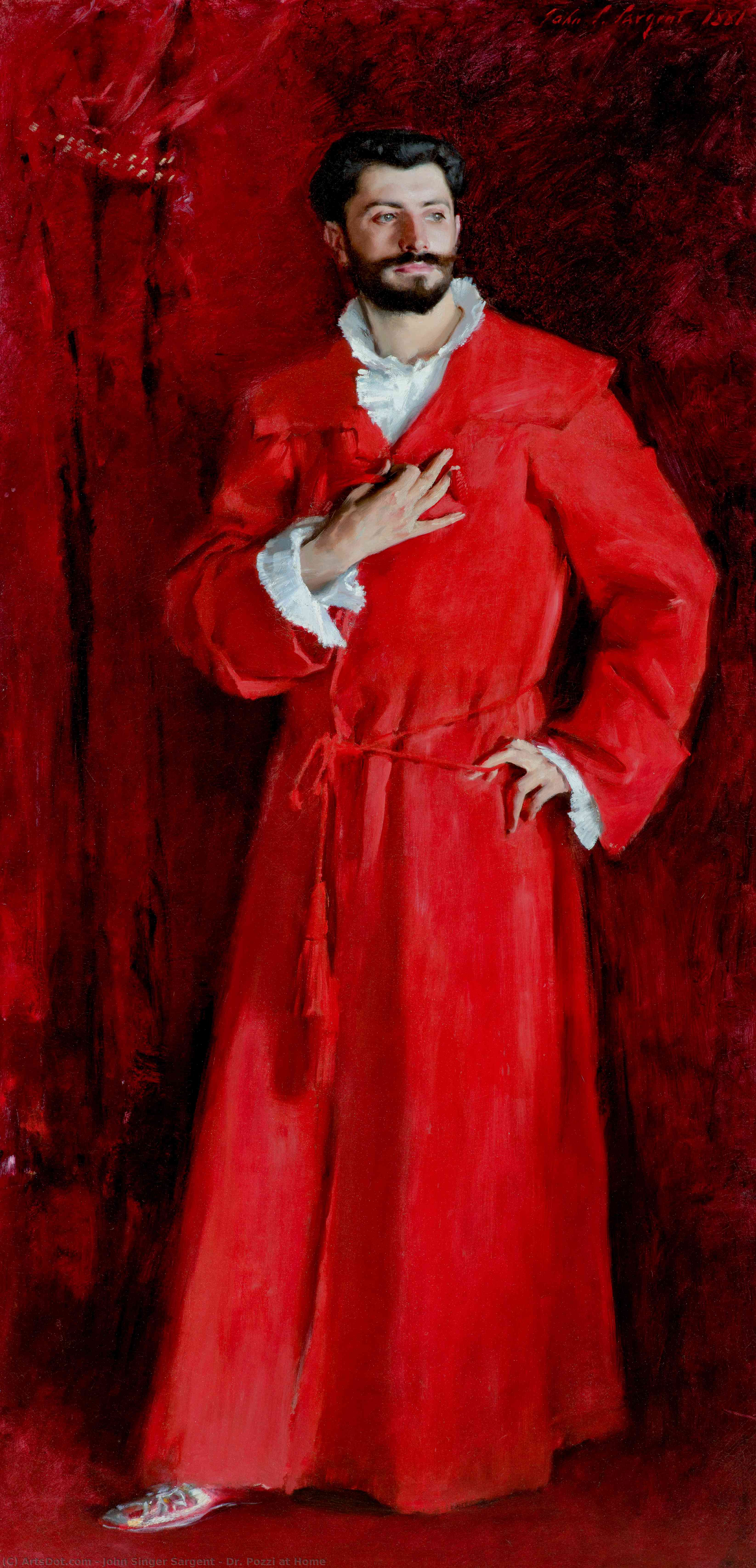 Dr. Pozzi At Home — John Singer Sargent