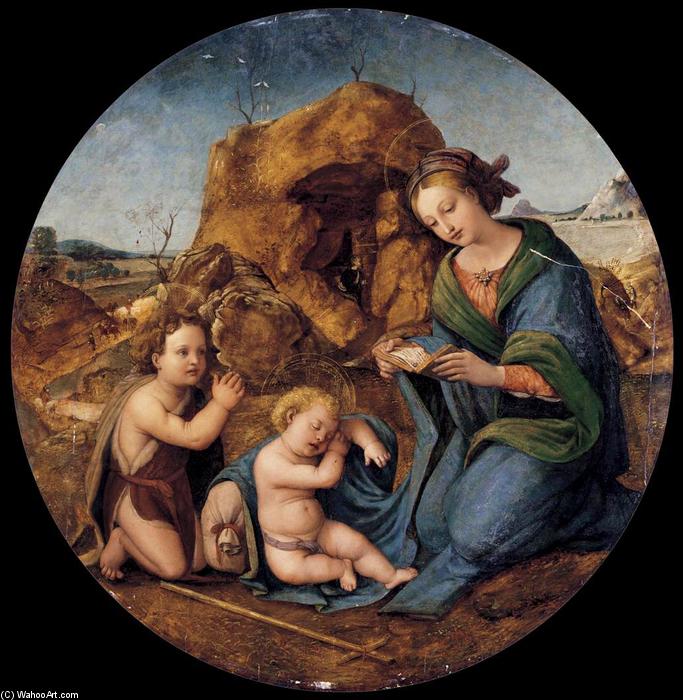 Madonna And Sleeping Christ Child With The Infant St John The Baptist — Piero Di Cosimo (piero Di Lorenzo)