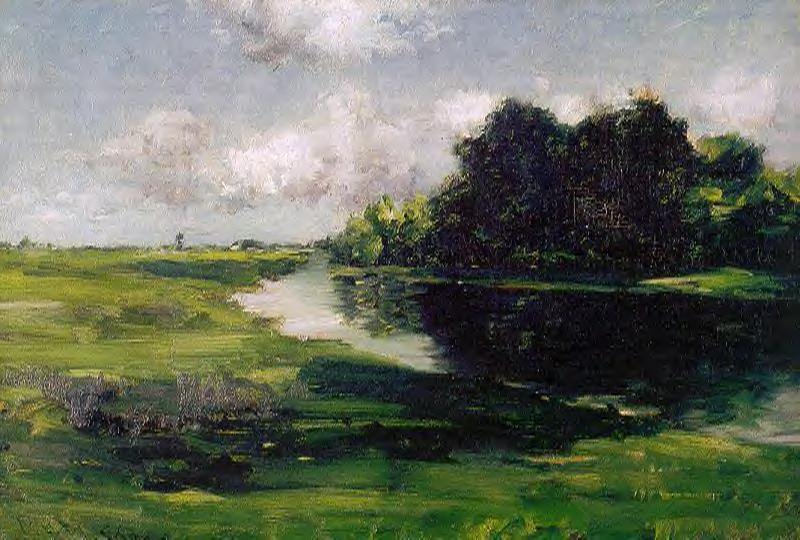 Long Island Landscape After A Shower Of Rain — William Merritt Chase