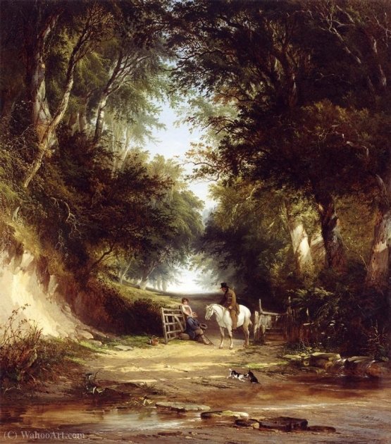 A Path Through The Woods — Henry John Boddington