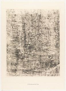 The Flow Of Water (l'écoulement De L'eau) From The Portfolio Waters, Stones, Sand (eaux, Pierres, Sable) From Phenomena (les Phénomènes) — Jean Philippe Arthur Dubuffet