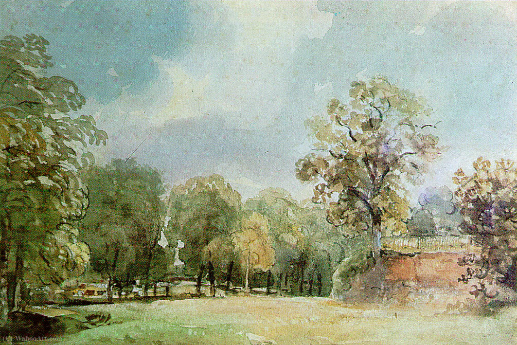 Landscape Painting Of Haugh Lane — Thomas Churchyard