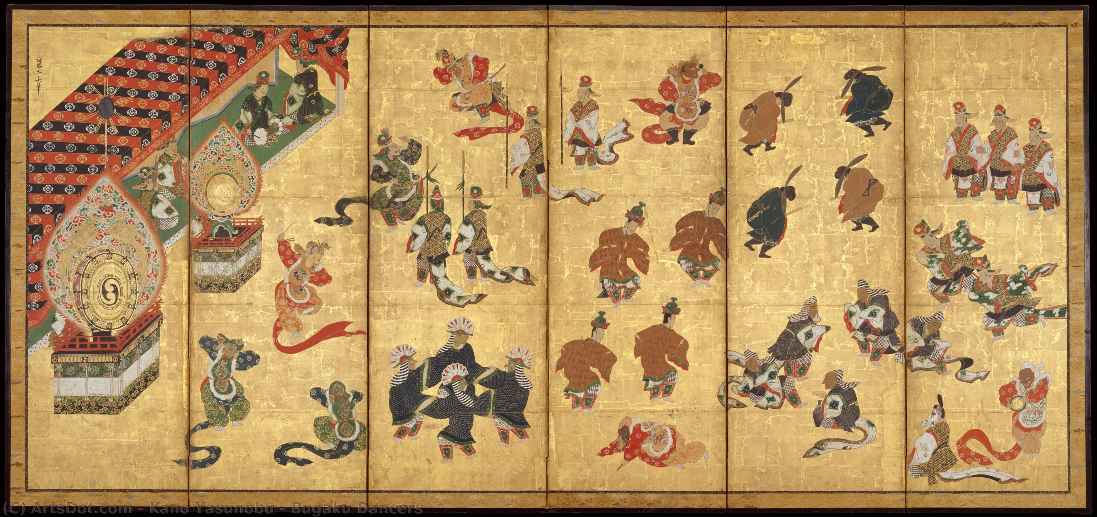 Bugaku Dancers — Kano Yasunobu