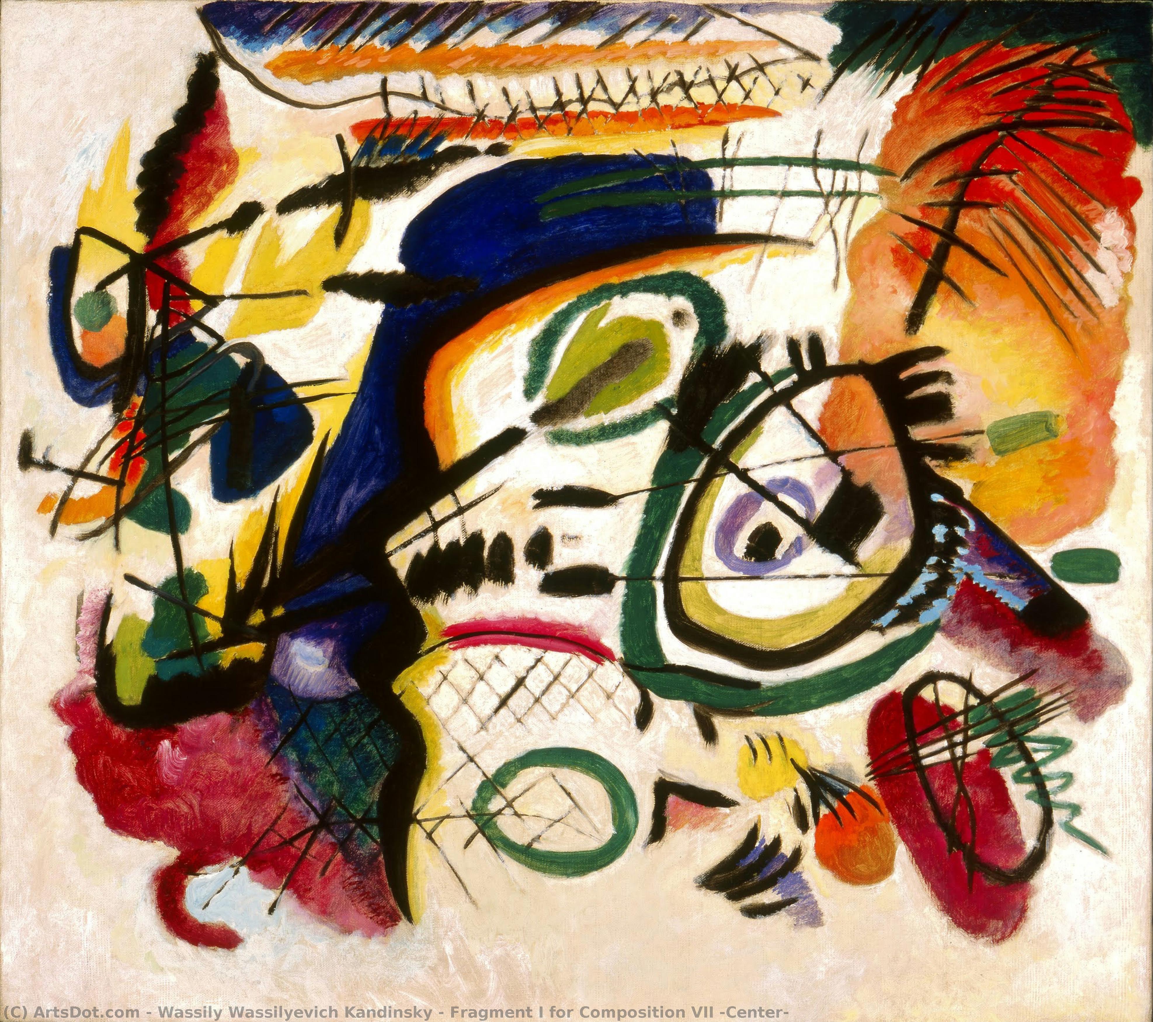 Fragment I For Composition Vii (center) — Wassily Wassilyevich Kandinsky