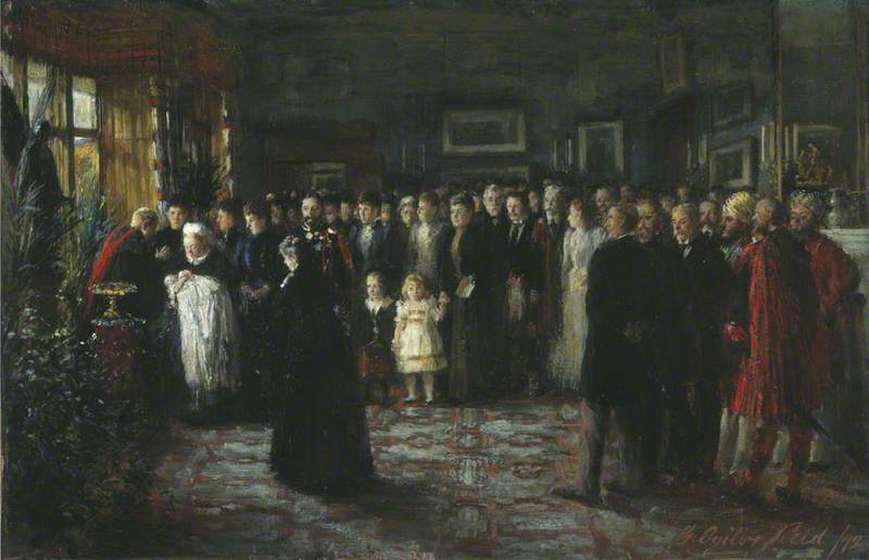 The Baptism Of Prince Maurice Of Battenberg — George Ogilvy Reid