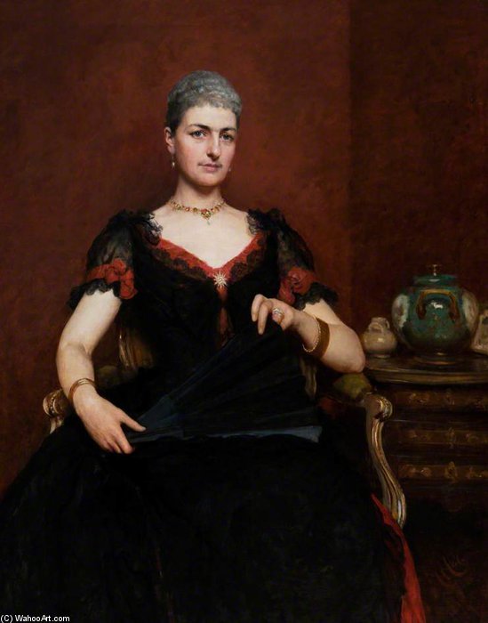 Portrait Of An Unknown Woman — Sir Hubert Von Herkomer