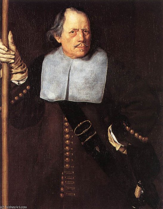 The Elder Portrait Of Fovin De Hasque — Jacob Van Oost