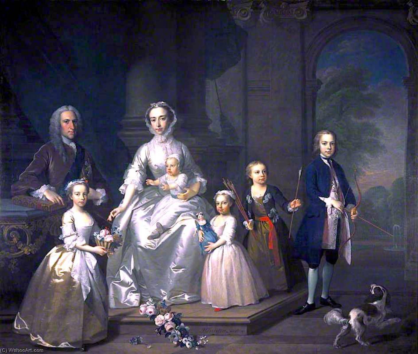 James Douglas, 14th Earl Of Morton, And His Family — Jeremiah Davison