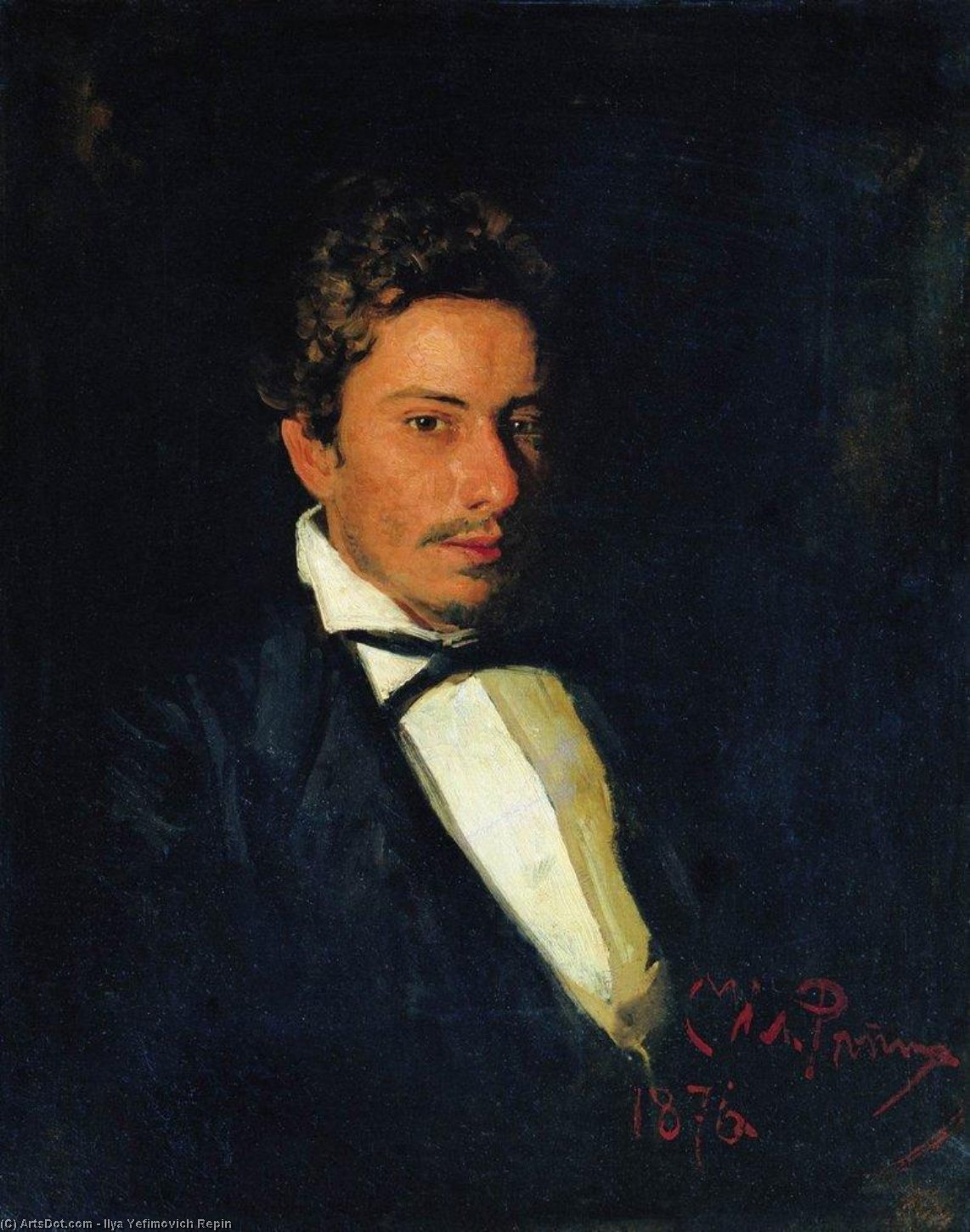 Portrait Of V. Repin, Musician, Brother Of The Artist — Иља Репин