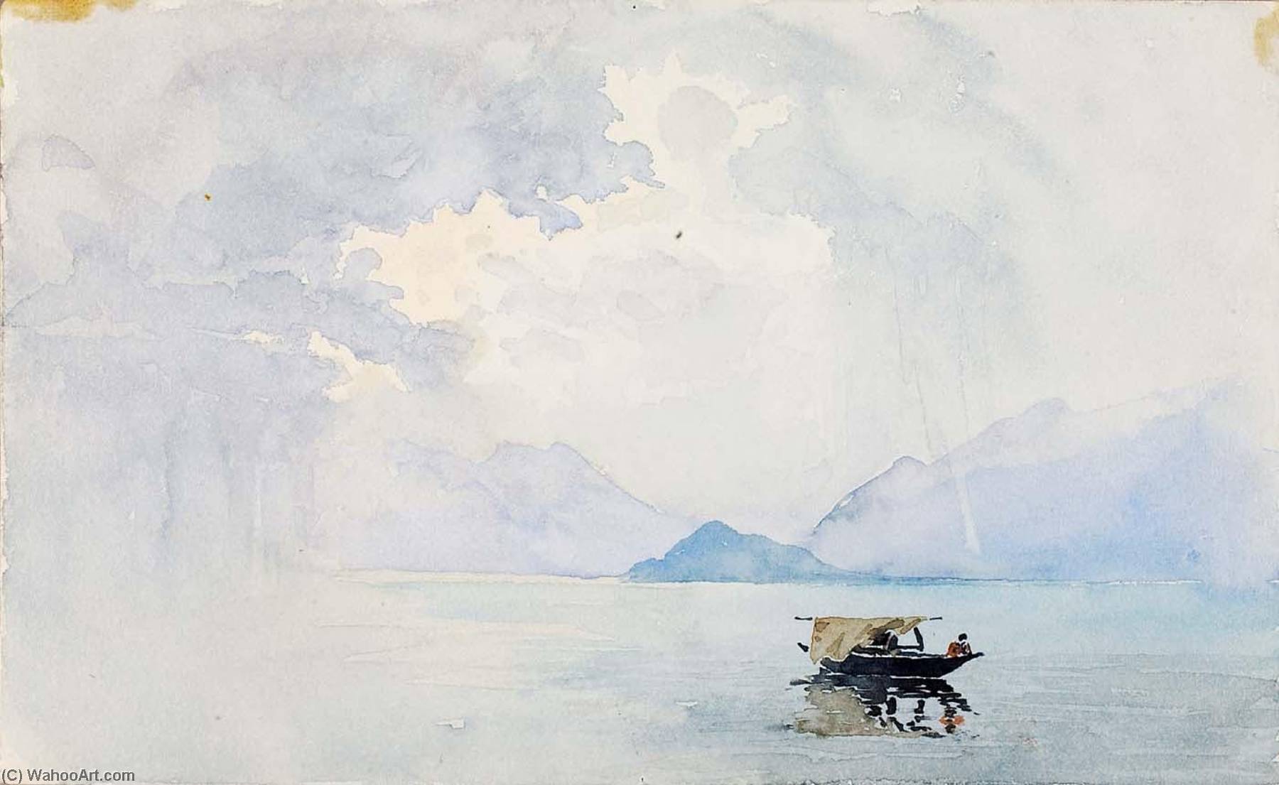 Rain, Bellagio — George Elbert Burr
