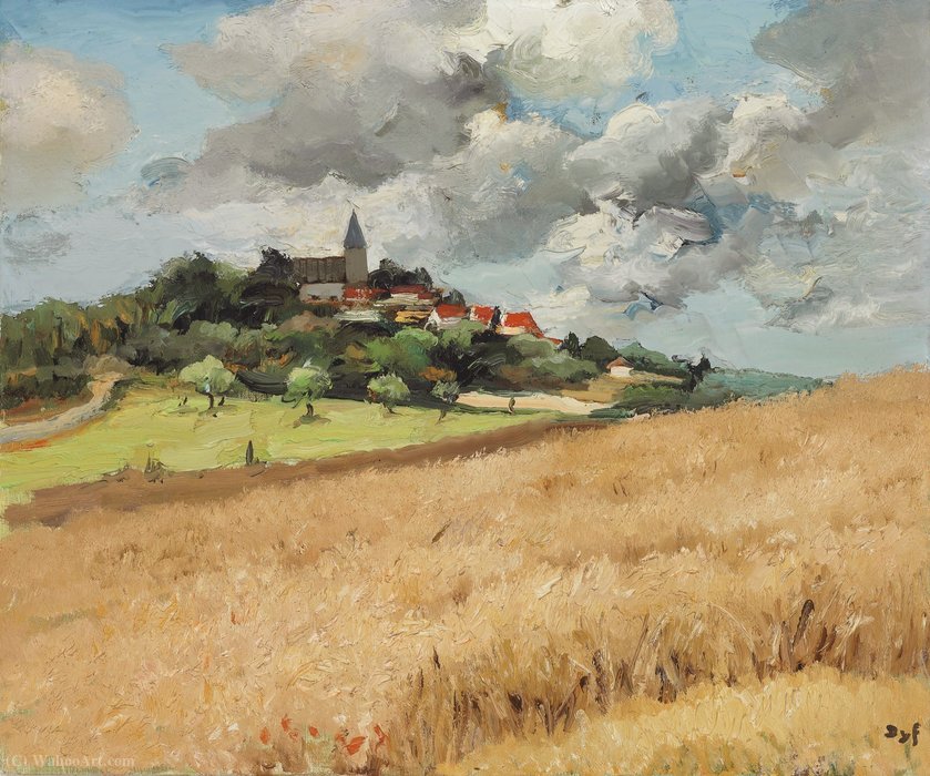 Village Of Saint Remy L`honore At Ile-de-france, (1966) — Marcel Dyf
