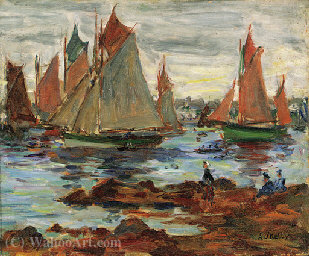 Fishing Vessels At Concarneau, Brittany — Aloysius O'kelly