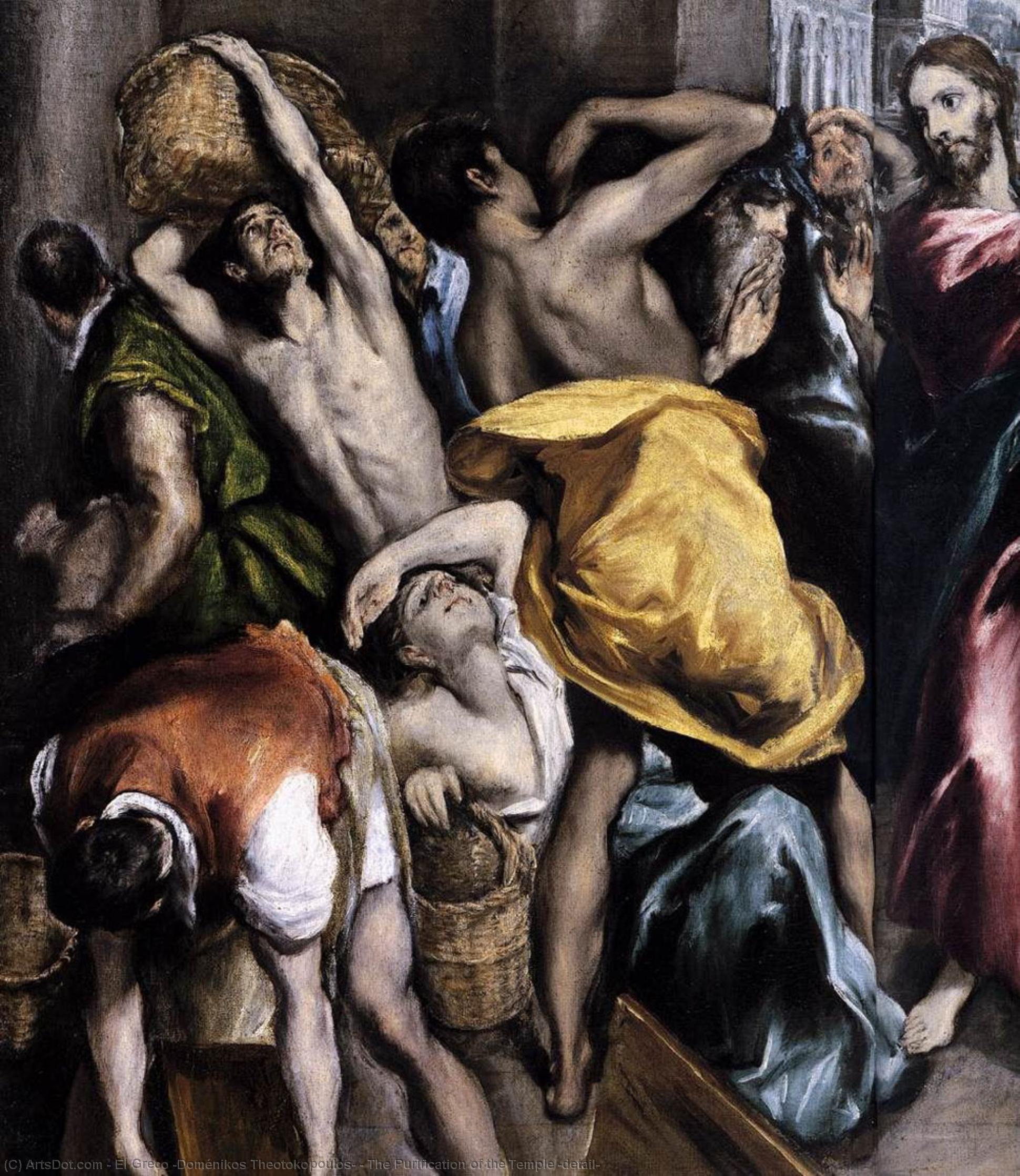 The Purification Of The Temple (detail) — El Greco