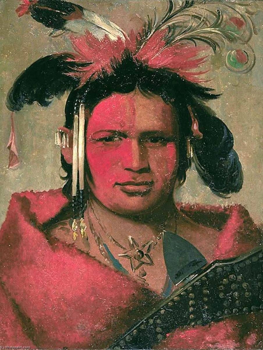 Chee Me Náh Na Quet, Great Cloud, Son Of Grizzly Bear — George Catlin