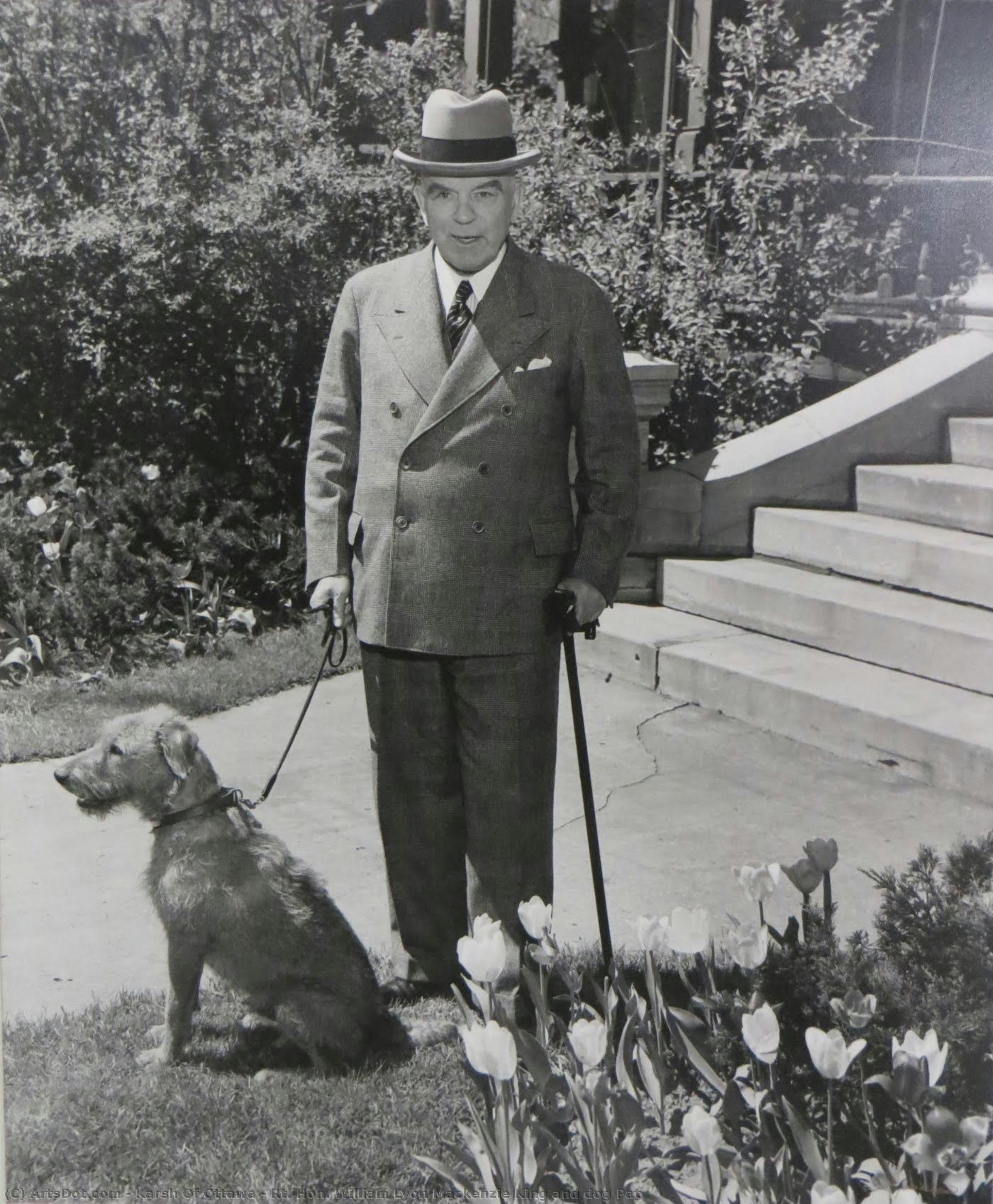 Rt. Hon. William Lyon Mackenzie King And Dog Pat — Karsh Of Ottawa