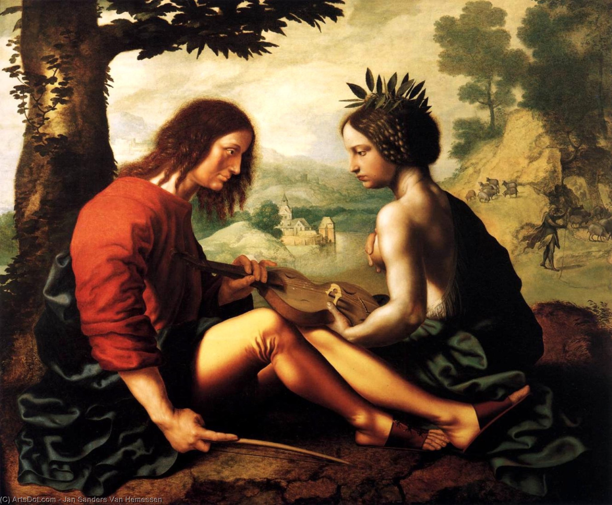 Allegorical Scene — Jan Sanders Van Hemessen