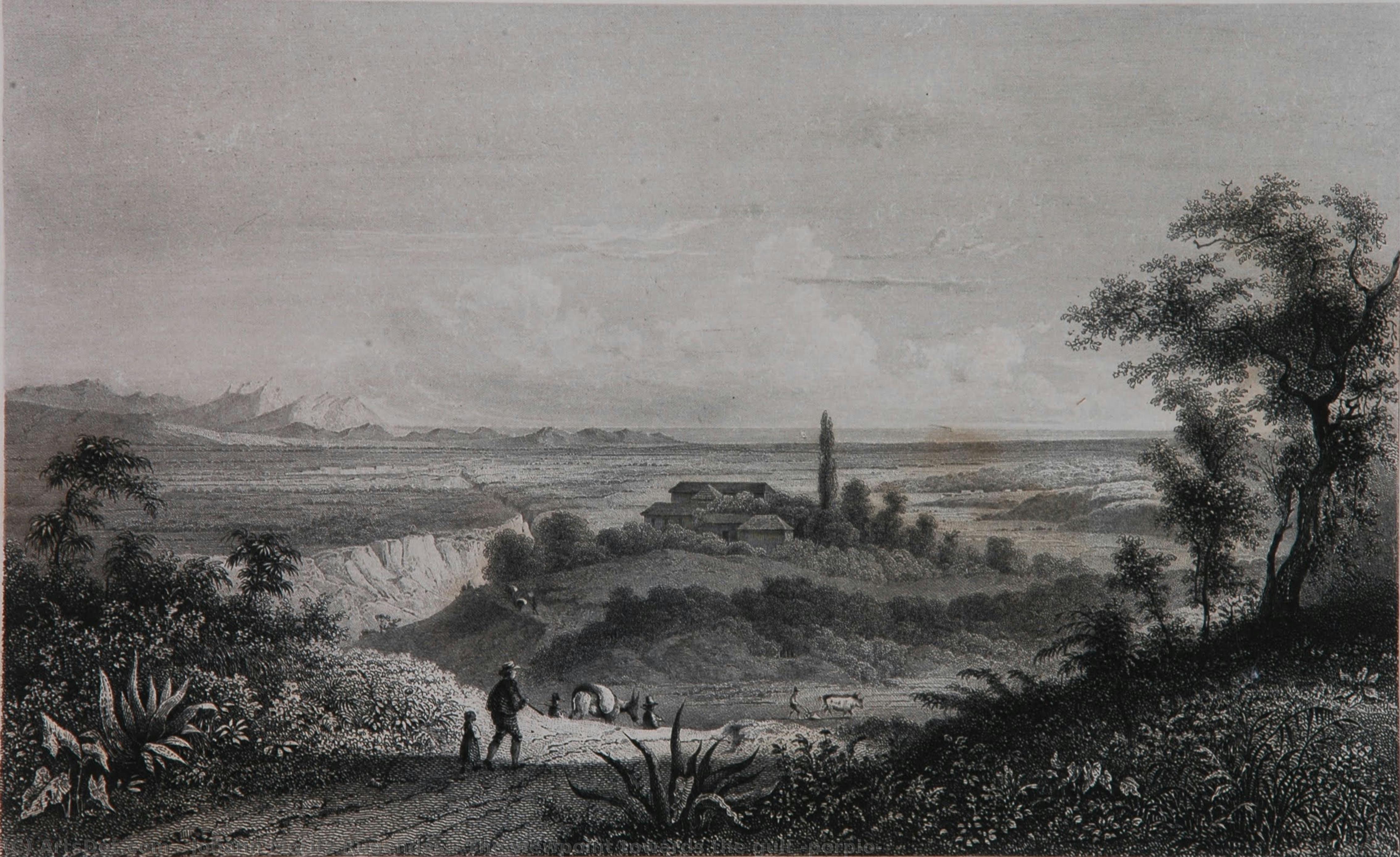 The Viewpoint Towards The Gulf (porpio) — Johann Moritz Rugendas