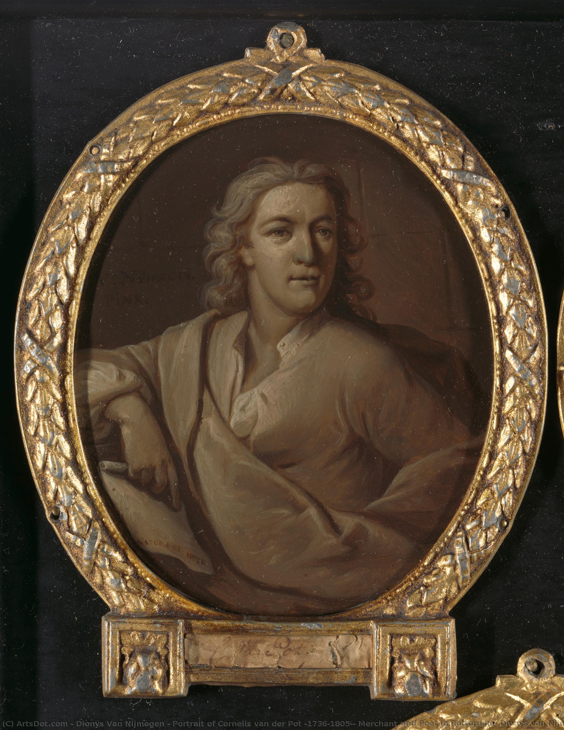Portrait Of Cornelis Van Der Pot (1736-1805), Merchant And Poet In Rotterdam, Dionys Van Nijmegen, 1732 - 1771 — Dionys Van Nijmegen