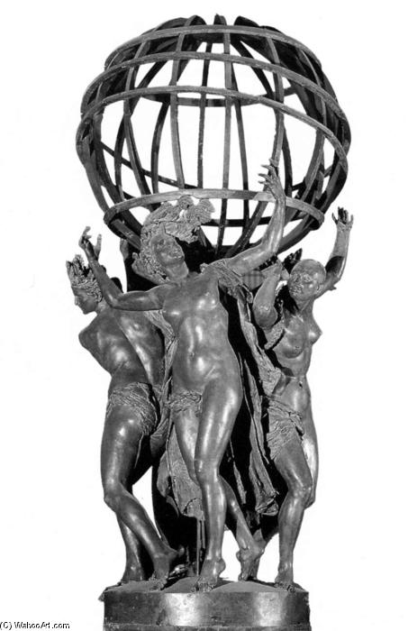 The Four Corners Of The World Supporting The Celestial Sphere — Jean-baptiste Carpeaux