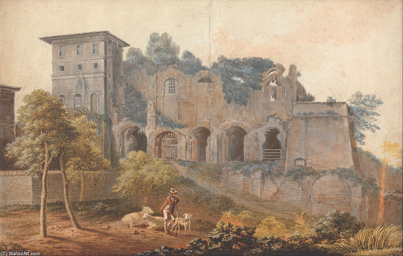 In The Camp Vaccinio At Rome — John Warwick Smith