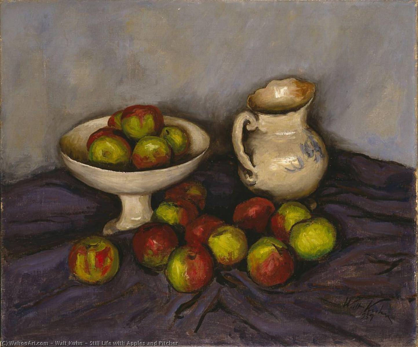 Still Life With Apples And Pitcher — Walt Kuhn