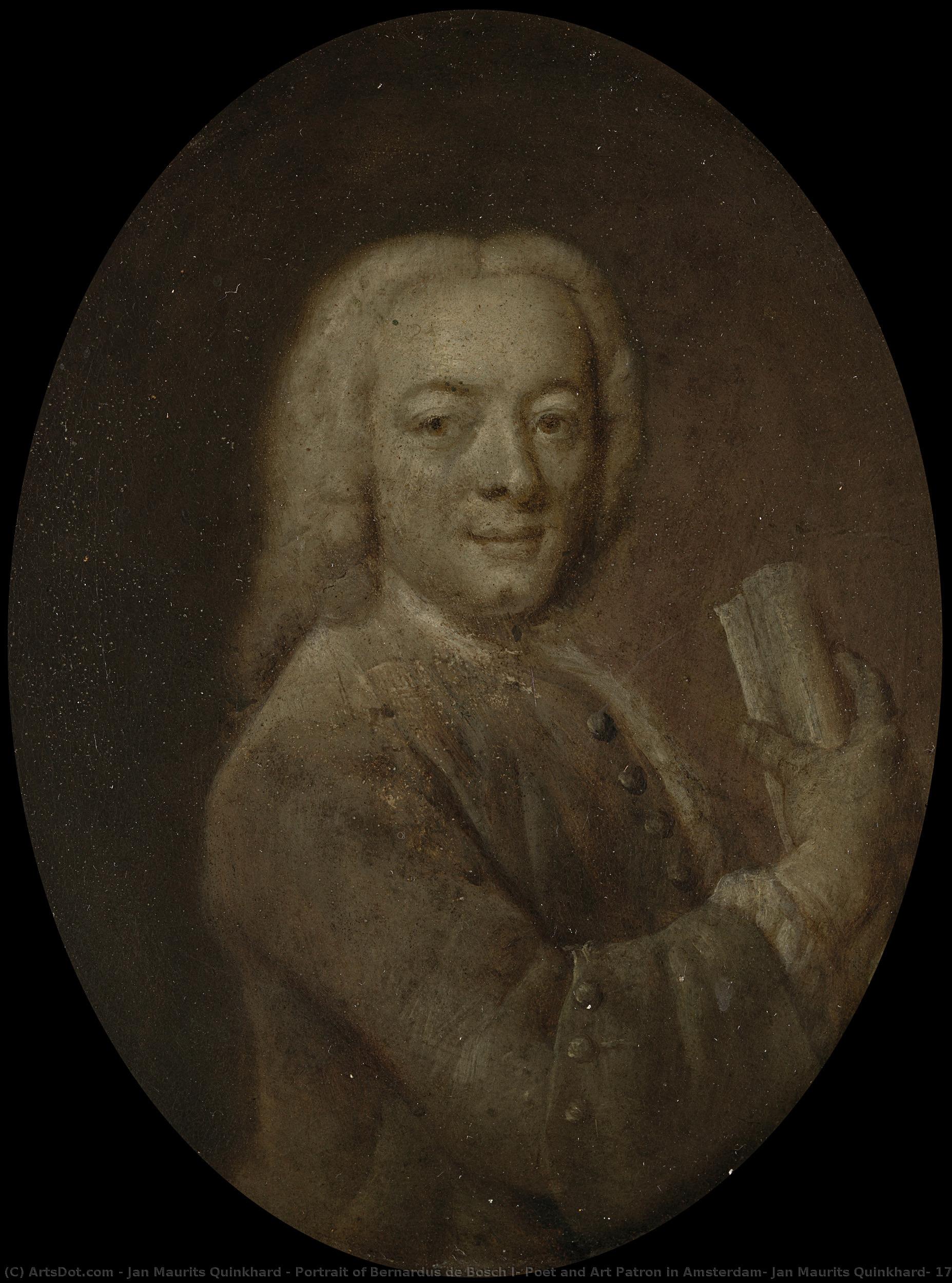 Portrait Of Bernardus De Bosch I, Poet And Art Patron In Amsterdam, Jan Maurits Quinkhard, 1732 - 1771 — Jan Maurits Quinkhard