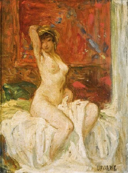 Stretching Nude — Géza Udvary