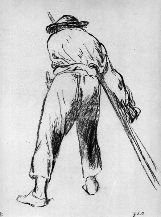 Sketch Of Moving Farmer — Édouard Manet