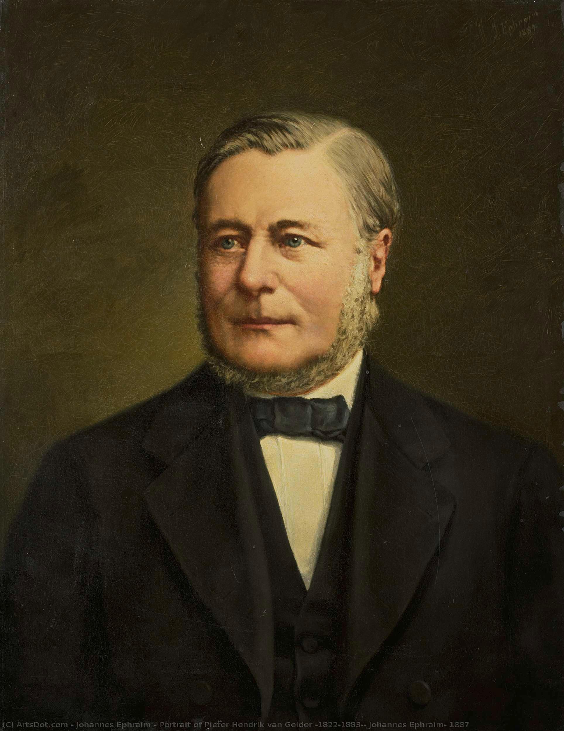 Portrait Of Pieter Hendrik Van Gelder (1822-1883), Johannes Ephraim, 1887 — Johannes Ephraim