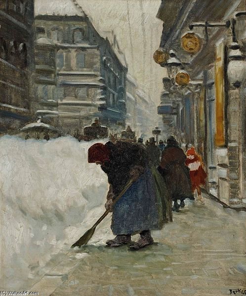 Street Scene — Antal Berkes